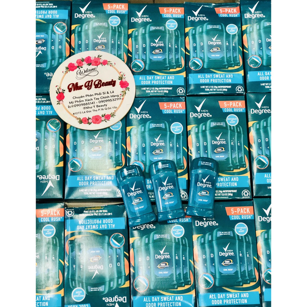 [USA] cây Lăn sáp khử mùi nam Degree Men Cool Rush 76g ngăn mồ hôi - Mỹ | BigBuy360 - bigbuy360.vn