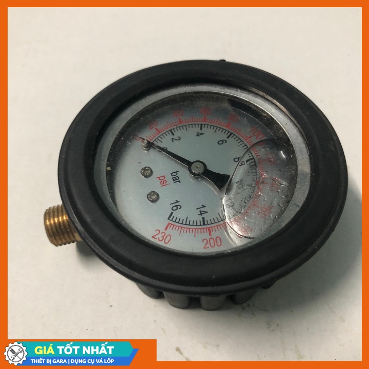 Đồng hồ dầu đo áp suất nước - hơi máy nén khí 25kg