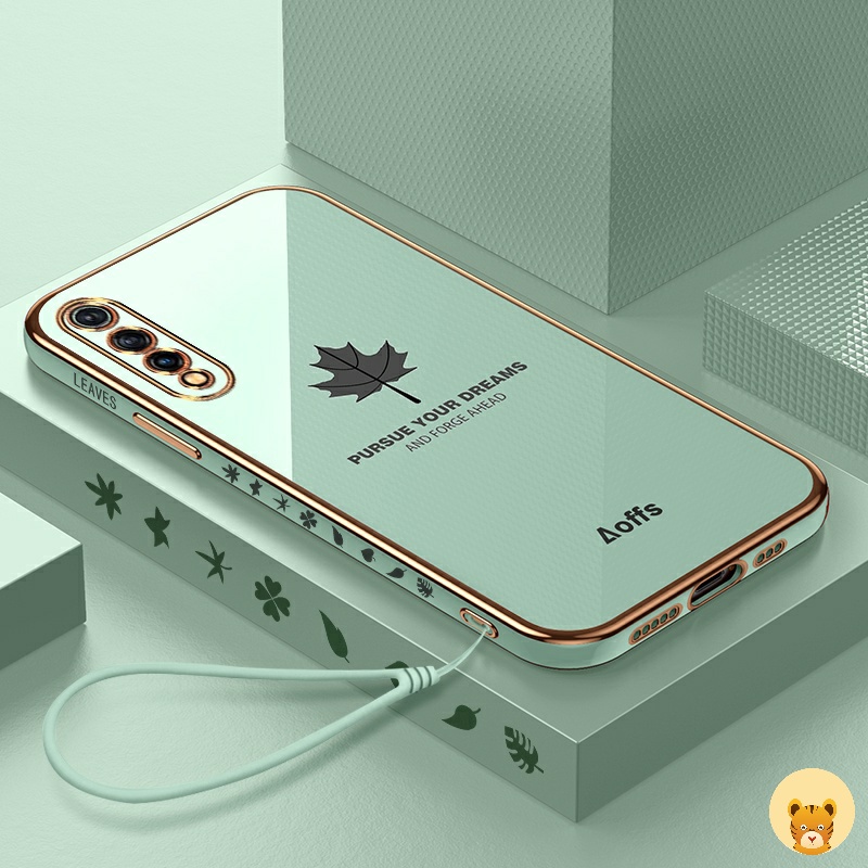 Ốp Điện Thoại Mạ Điện Trơn Mịn Có Dây Đeo Cho Vivo S1