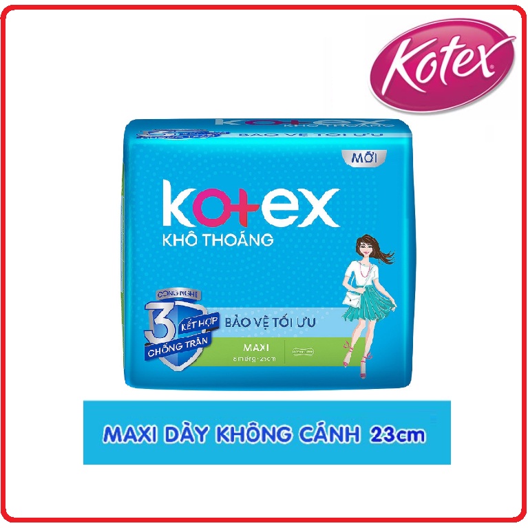 Băng Vệ Sinh KOTEX Khô Thoáng Gói 8 Miếng 23cm