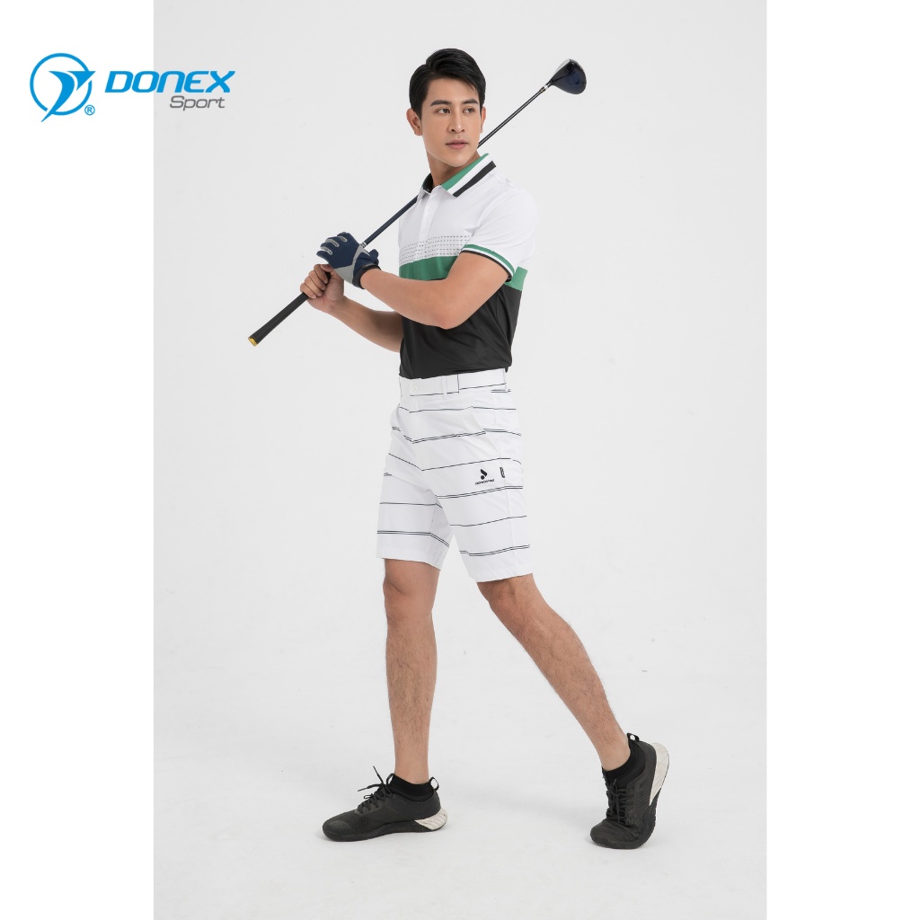 Áo Thể Thao Chơi Golf Nam DONEXPRO Form Classic, In Chuyển Nhiệt Hoa Văn, Bền Màu, Vải Ltex 635 MC-9048