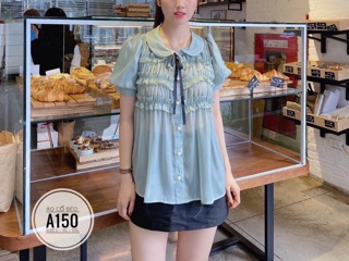 Bigsize Áo cổ bèo A150