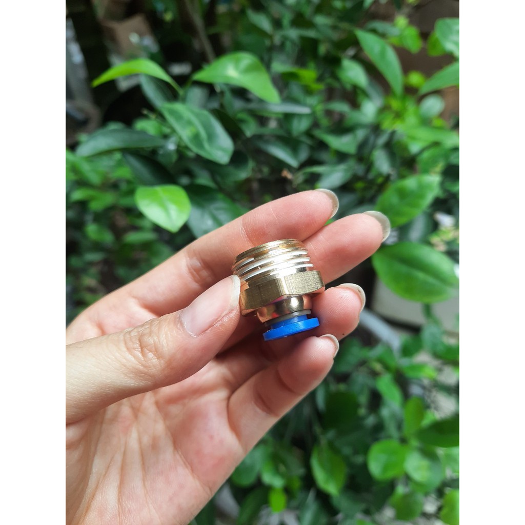Ren ngoài phi 21 nối ống plastic 8mm cho hệ thống phun sương Loại đẹp