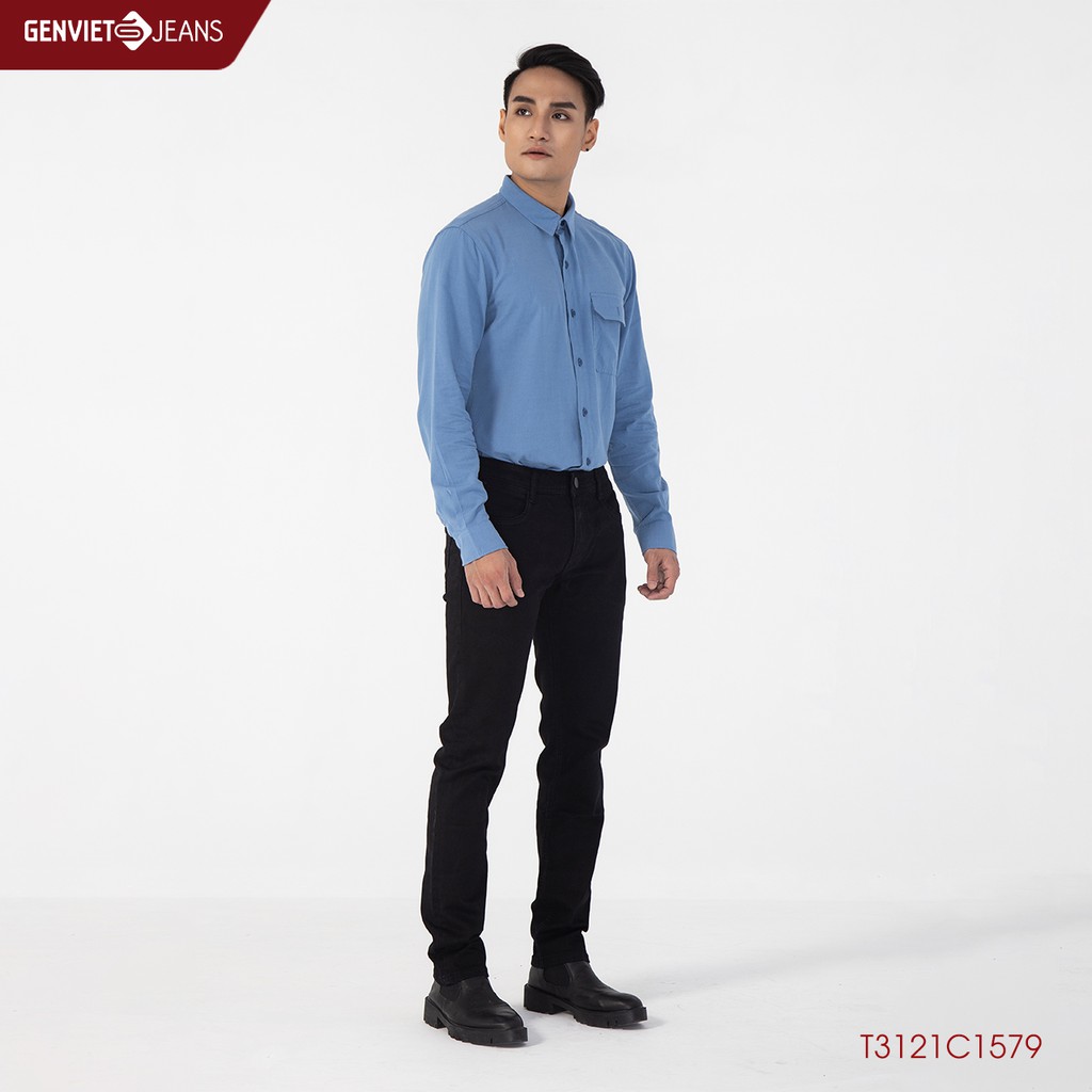 Áo Sơ Mi Dài Tay Nam Genviet T3121C1579