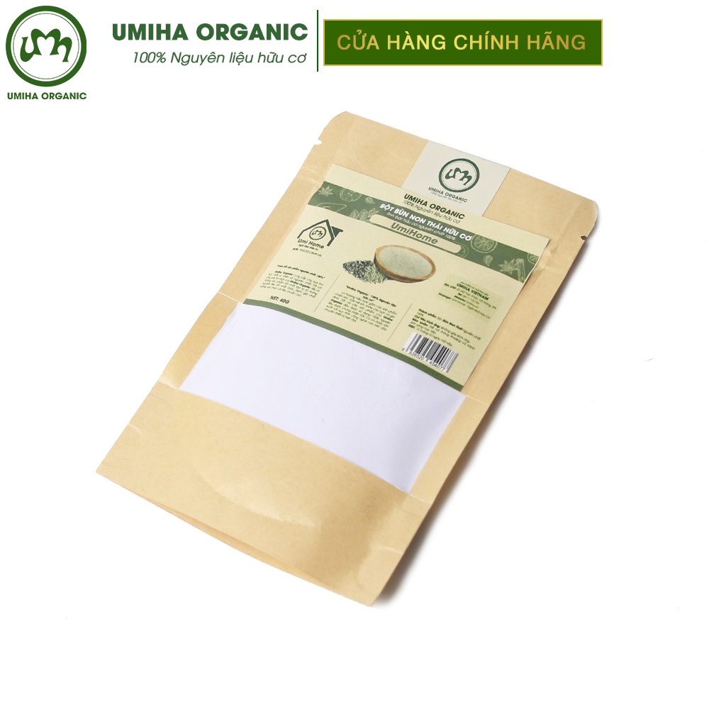 Bột Bùn Non đắp mặt nạ hữu cơ UMIHOME nguyên chất | Young mud powder 100% Organic 135G