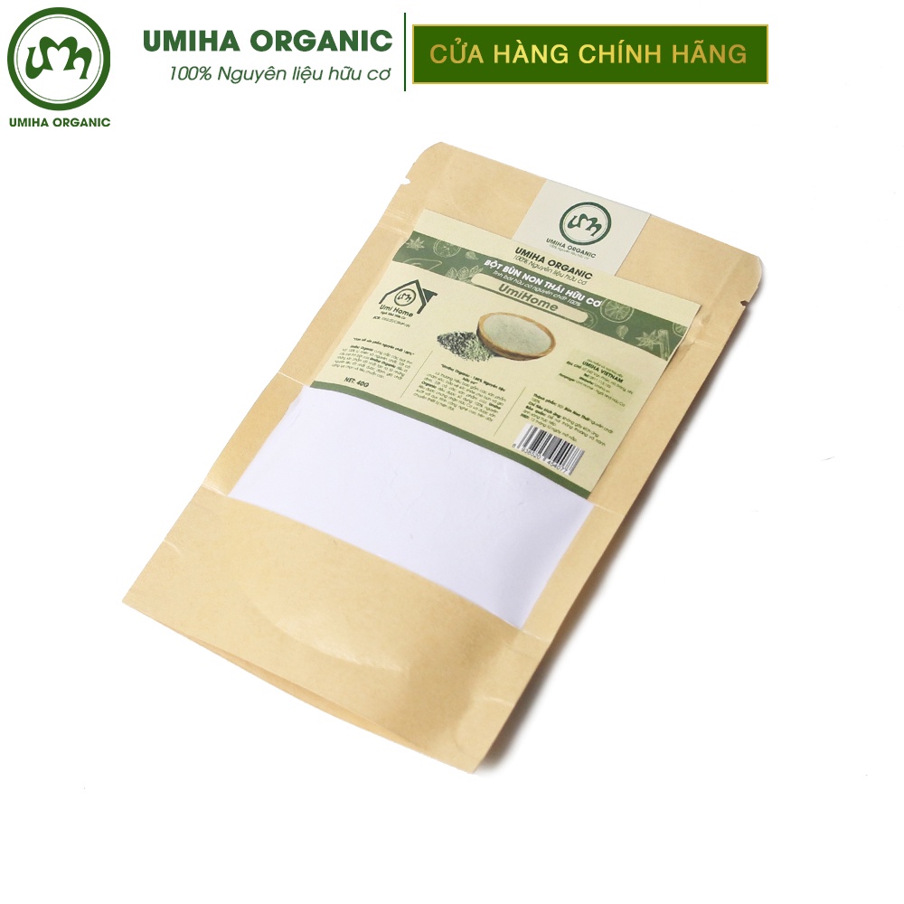 Bột Bùn Non Đắp Mặt Nạ Hữu Cơ Umiha | Young Mud Powder 100% Organic 135g