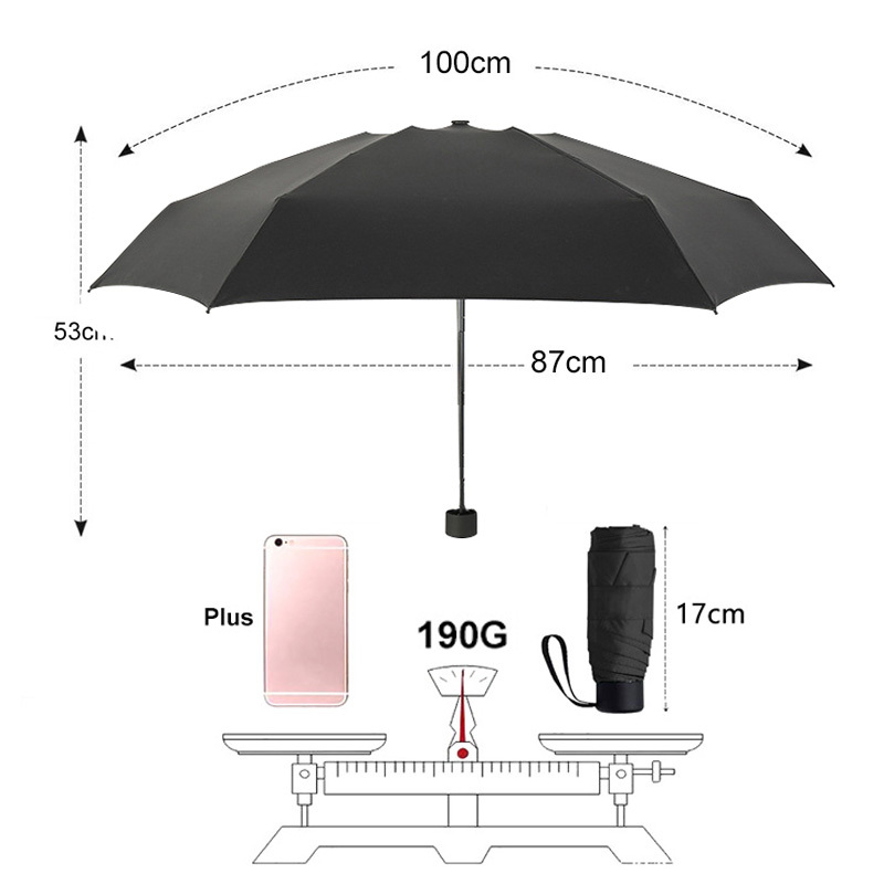 Mini UV Pocket Umbrella/Folding Anti UV Sunshade Windproof Protection Travel Outdoor Portable Umbrellas