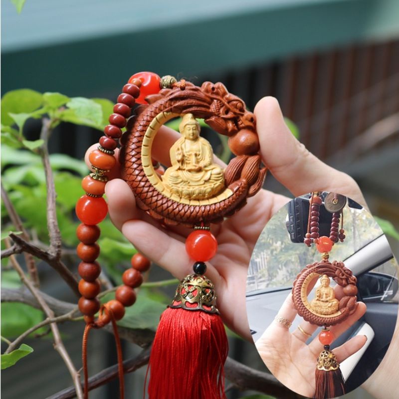 Khánh Phật, khánh Phật ngự liên hoa hồ lô treo xe hơi bình an may mắn