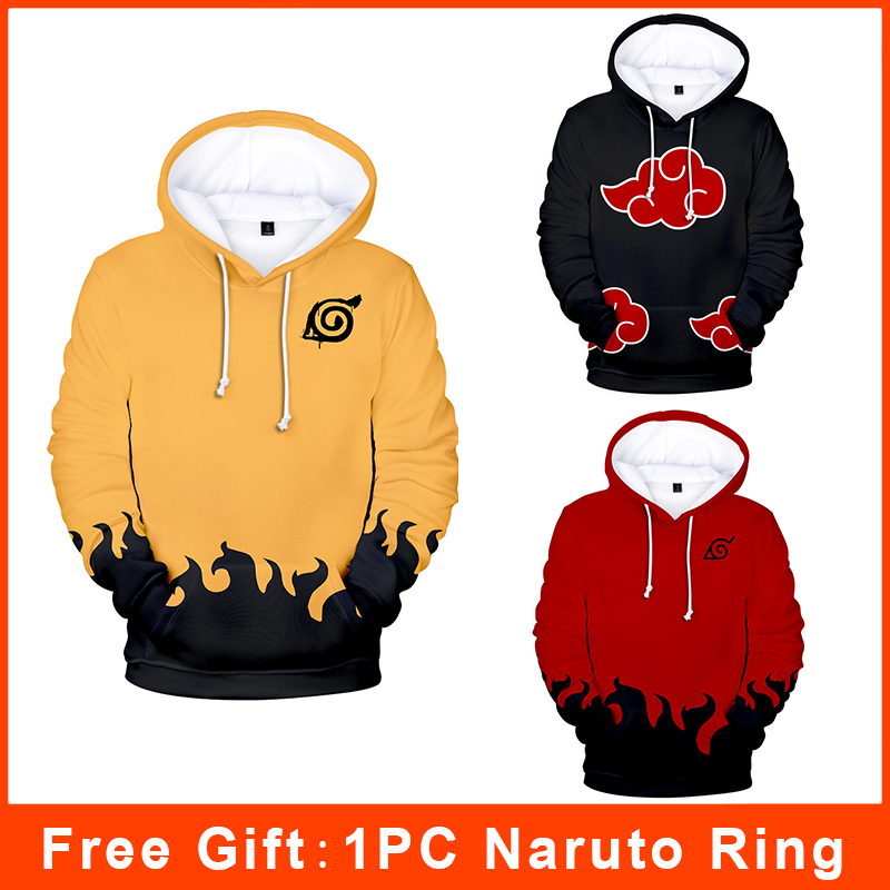 Áo Hoodie In Hình Naruto 3d Cá Tính Cho Nam Nữ