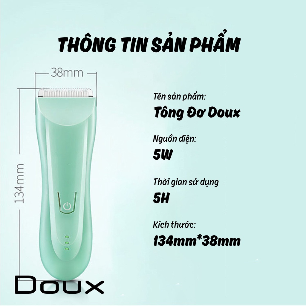 Tông đơ cắt tóc mini DOUX PM-3129 cho bé chính hãng có Bảo Hành