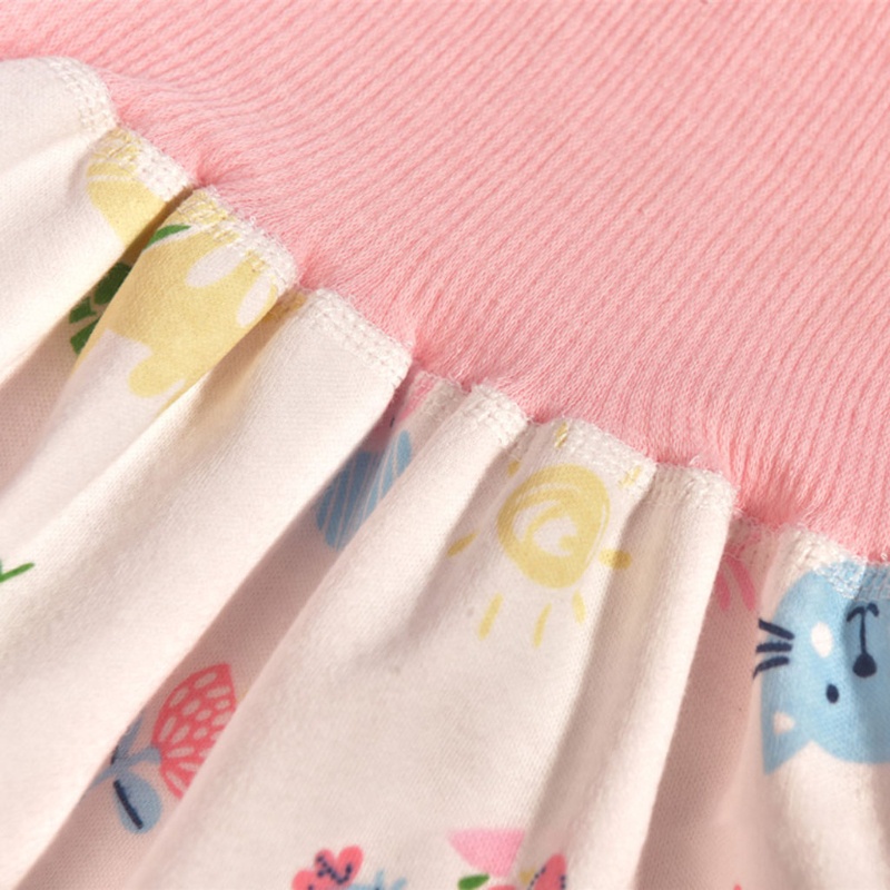Quần Tã Dạng Váy Ngắn Vải Cotton Trơn Thấm Hút Nước Thoải Mái 2 Trong 1 Cho Bé