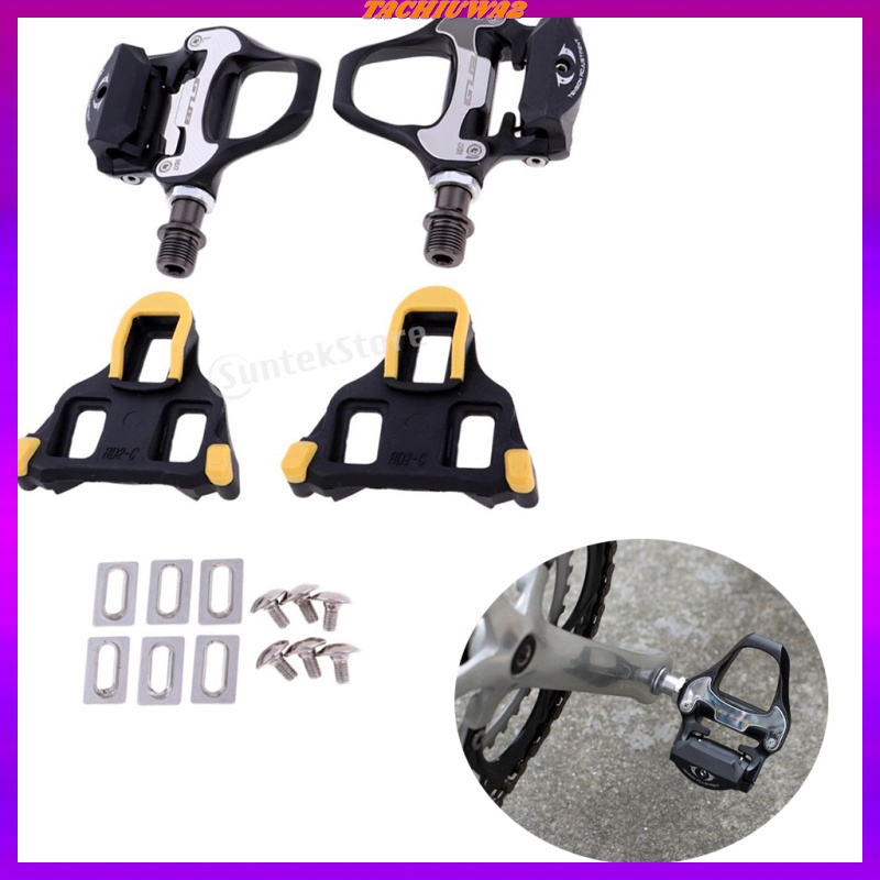 [TACHIUWA2]Road Bike Self-Locking  RD2 Pedals Clipless Racing Bicycle Pedal with Cleats