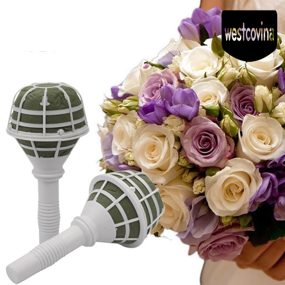[Hot]☀ Tay Cầm Mút Xốp Trang Trí Bó Hoa Cưới DIY