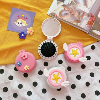 Gương lược 2 in 1 tiện lợi cute dễ thương