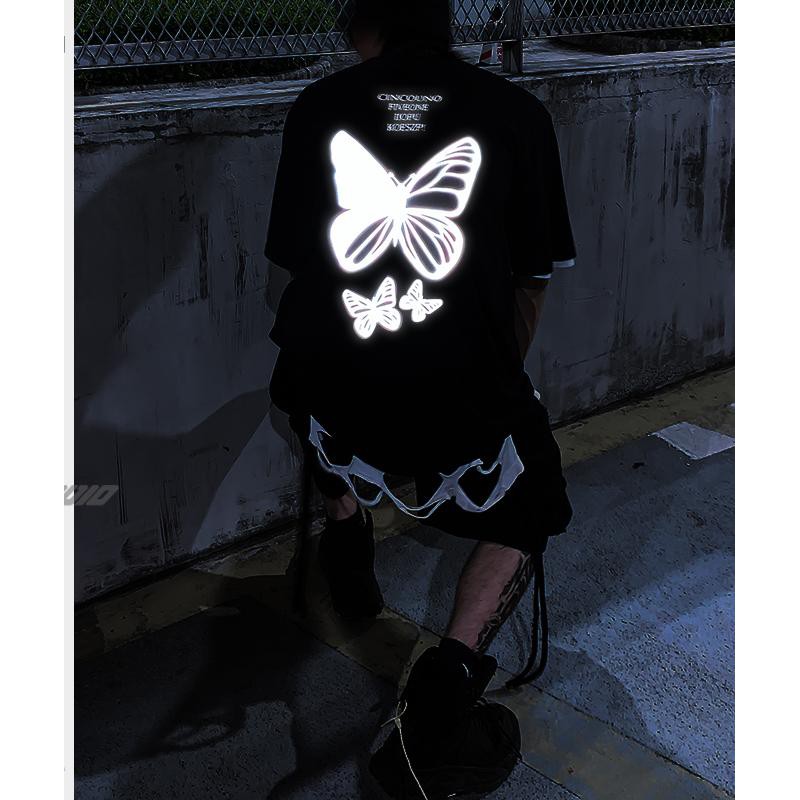 Áo thun Stee Phản quang 7 màu BUTTERFLY CINCOUNO Unisex