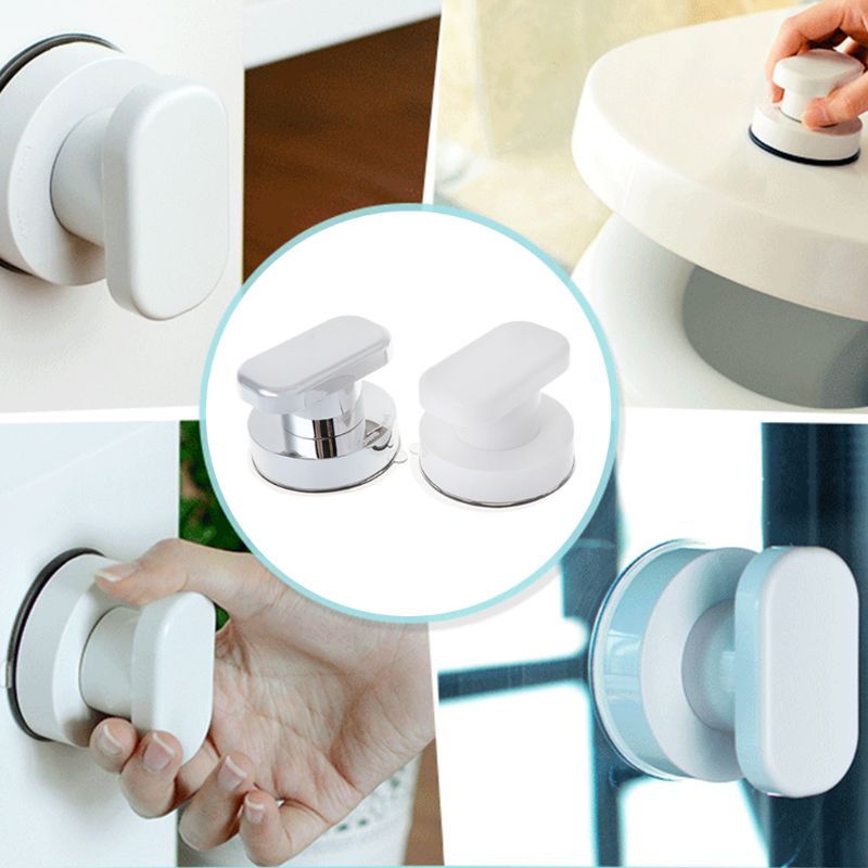 Tay Nắm Cửa Tủ Lạnh Dạng Trượt Có Giác Hút Gắn Tường Tiện Lợi