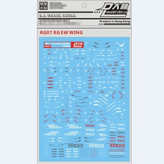 Decal nước RG 1/144 Gundam Wing EW
