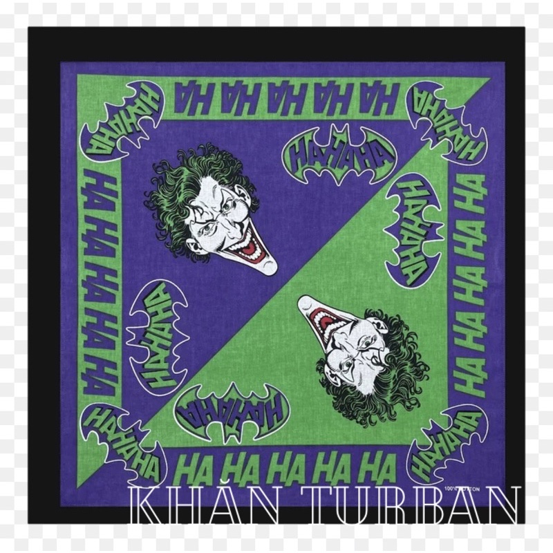 Khăn bandana hình chú hề size 54x54cm