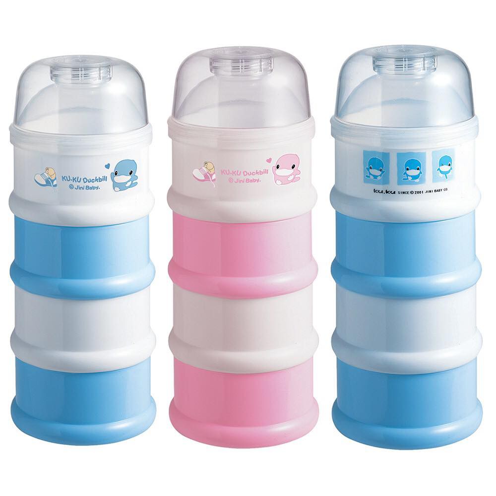 Hộp chia sữa 4 ngăn KuKu KU5305 nhựa PP cao cấp, an toàn cho bé