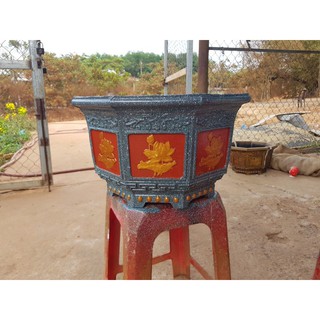 Khuôn đúc chậu cảnh bát giác 40cm