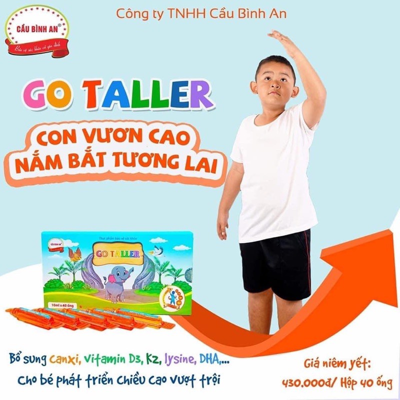 CANXI HỮU CƠ GO TALLER CẦU BÌNH AN HỘP 40 ống