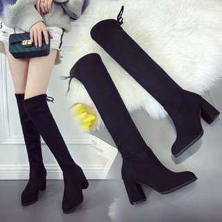 Boot đùi,Boot nữ cổ cao da lộn đẹp mê ly 2021