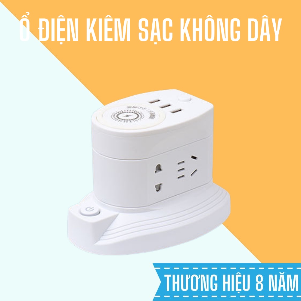 Ổ điện kèm sạc điện thoại, tích hợp sạc không dây, bảo hành 1 đổi 1
