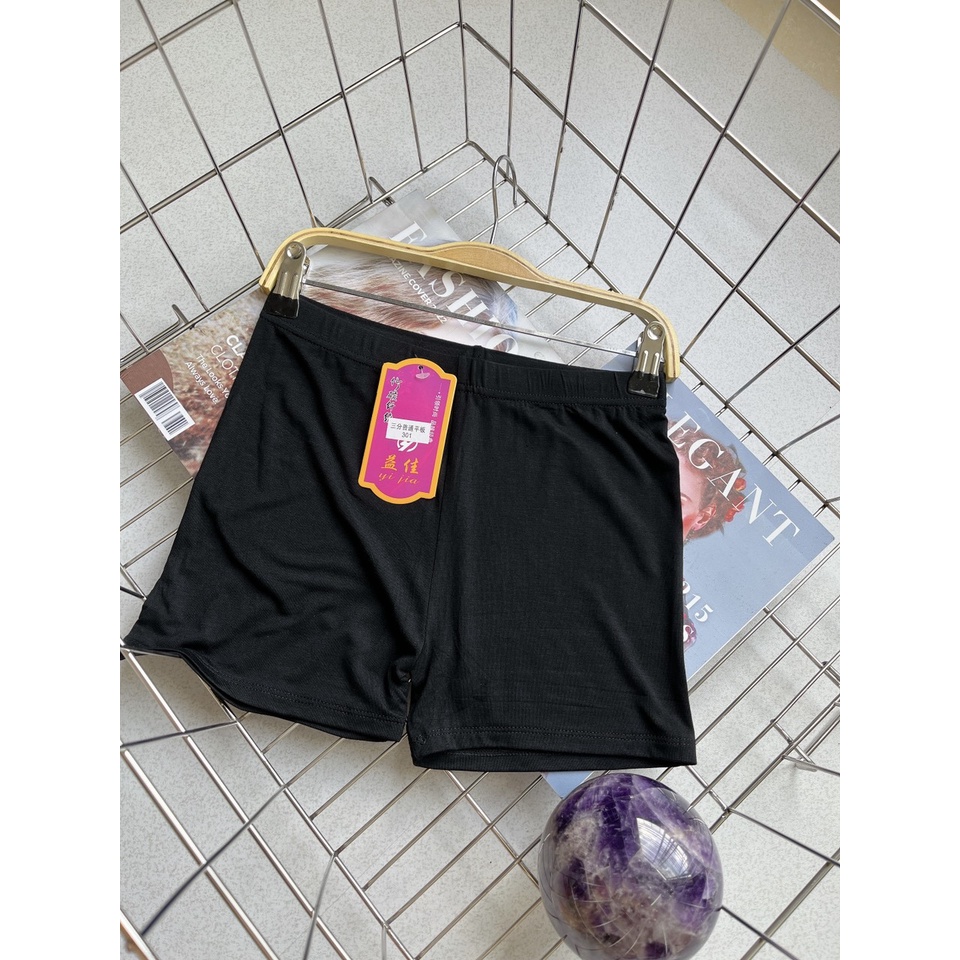 Quần Thun Ôm Body Mặc Đầm Có Viền Ren Trơn Màu Đen Kiểu 2 | Smide Clothing