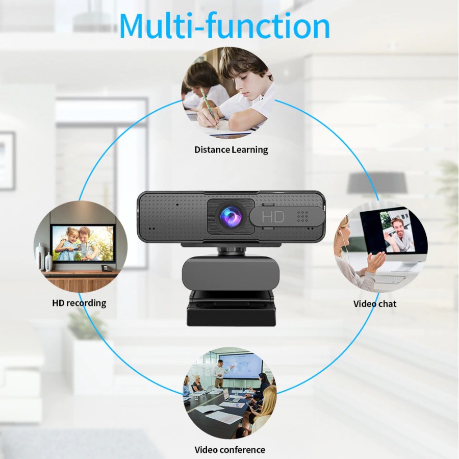 Webcam 1080P tự động để bàn kèm micro | BigBuy360 - bigbuy360.vn