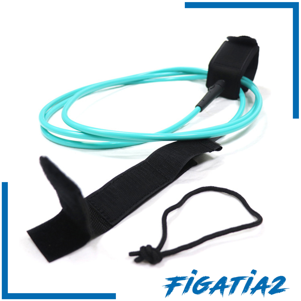 [FIGATIA2]10 Feet Surfing Ankle Leash Stand Up Board Leg Rope Leg Wrists Tether Cord