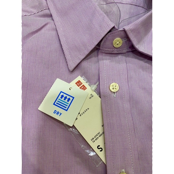 Áo sơ mi nam ngắn tay  UNIQLO Strive kẻ sọc - kẻ vuông