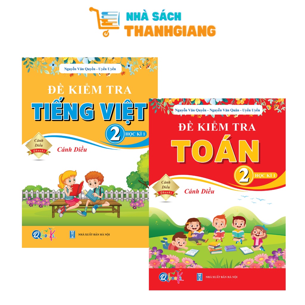 Sách – Combo Đề kiểm tra Toán và Tiếng Việt 2 Kì 1 (Cánh diều)