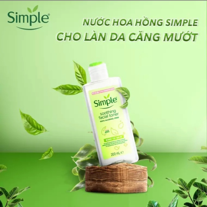 Nước Hoa Hồng Cân Bằng Da Dịu Nhẹ Simple