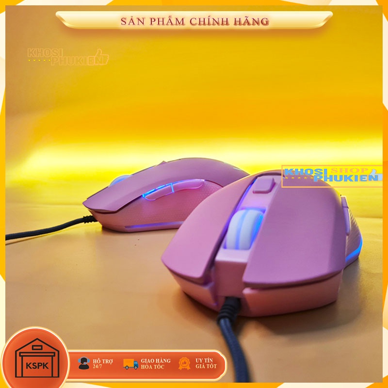Chuột máy tính màu hồng có dây dùng cho PC – Laptop hình sailor moon (thủy thủ mặt trăng ) Siêu curte đáng yêu