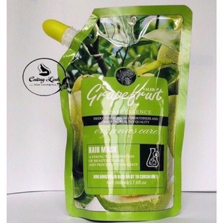 Kem hấp - ủ- xả phục hồi tóc bưởi grapefruit siêu mềm mượt dạng túi 500ml