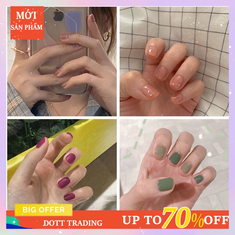 Miếng dán trang trí móng tay màu gradient chống nước