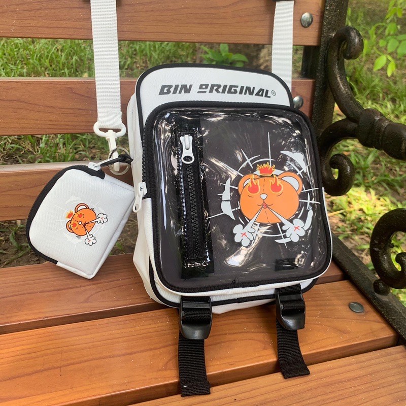 [Mã SKAMSALE06 giảm 10% TỐI ĐA 100K đơn 150K] Túi đeo chéo ss1 Bin original full white | BigBuy360 - bigbuy360.vn