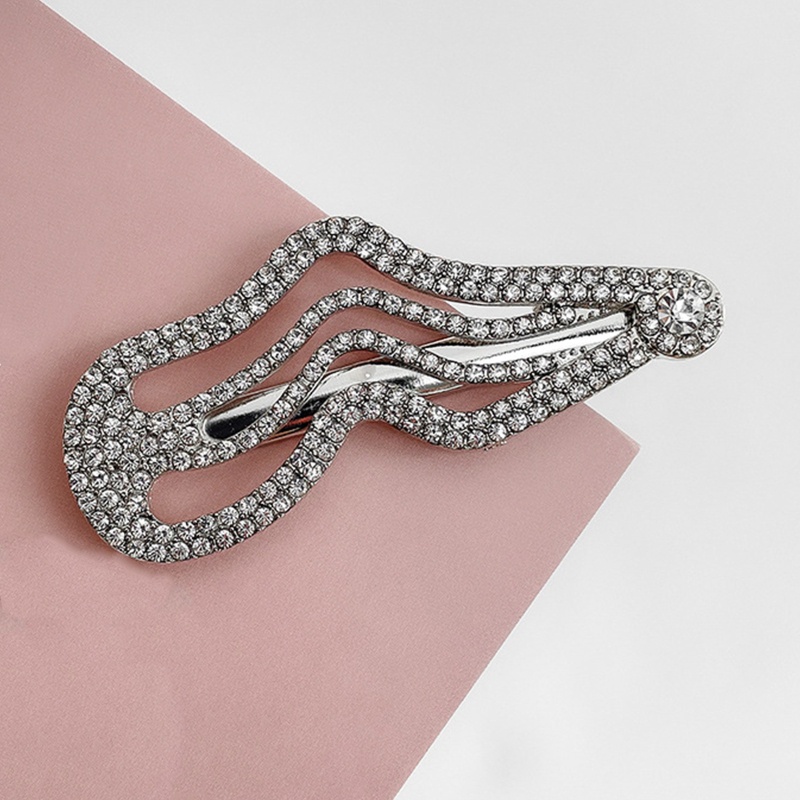 Kẹp Tóc Gợn Sóng Đính Đá Thời Trang