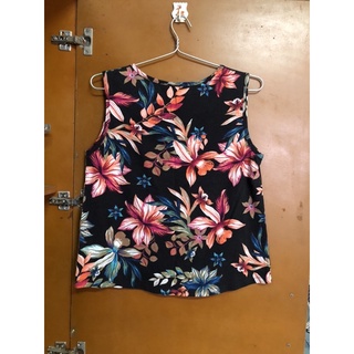 Áo thun cotton hoa sát nách (thanh lý -ảnh tự chụp)