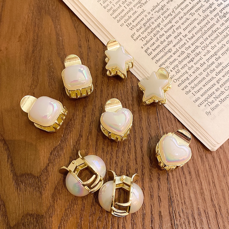 Kẹp Tóc Hình Ngôi Sao Năm Cánh Đính Ngọc Trai Dễ Thương 2022