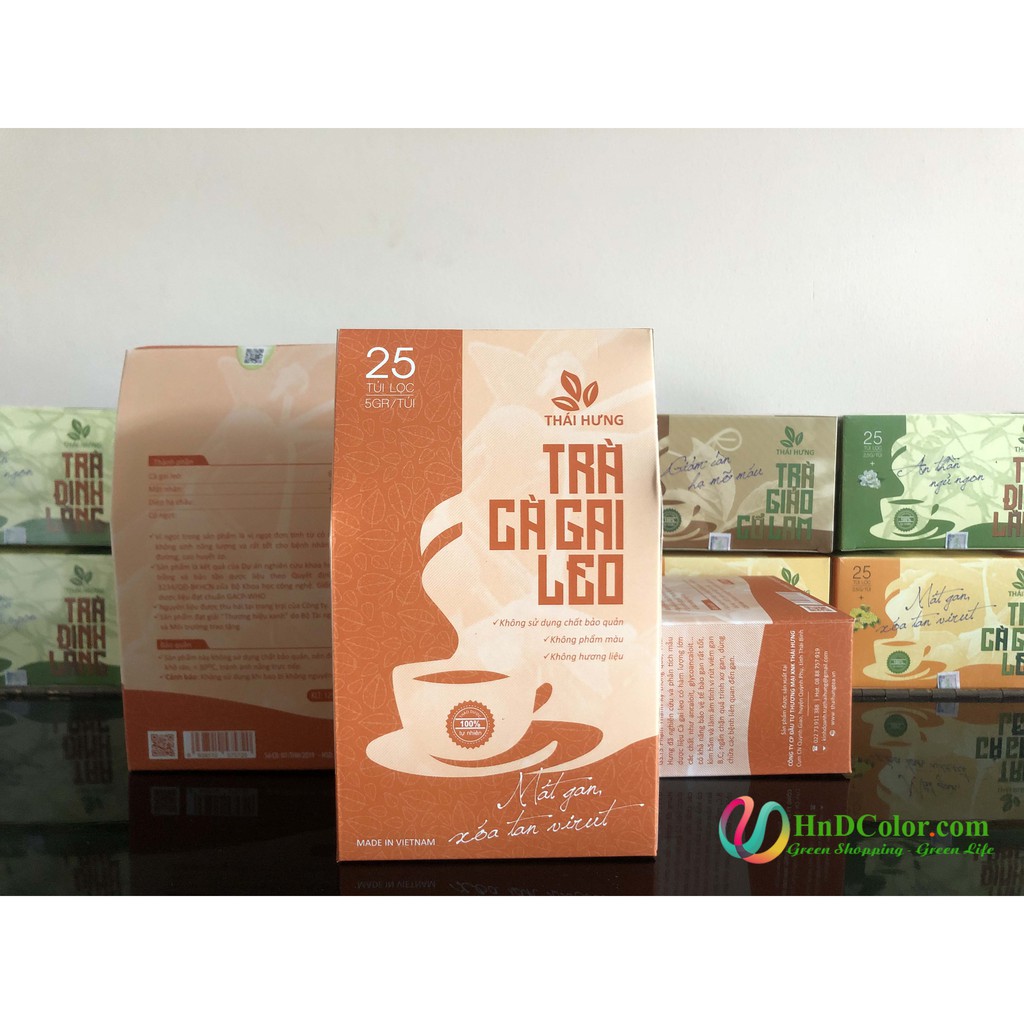 [CHÍNH HÃNG] Trà Cà Gai Leo Thái Hưng (trà thảo dược, 100% tự nhiên, dạng túi) - mát gan xóa tan virut, giải rượu bia | BigBuy360 - bigbuy360.vn