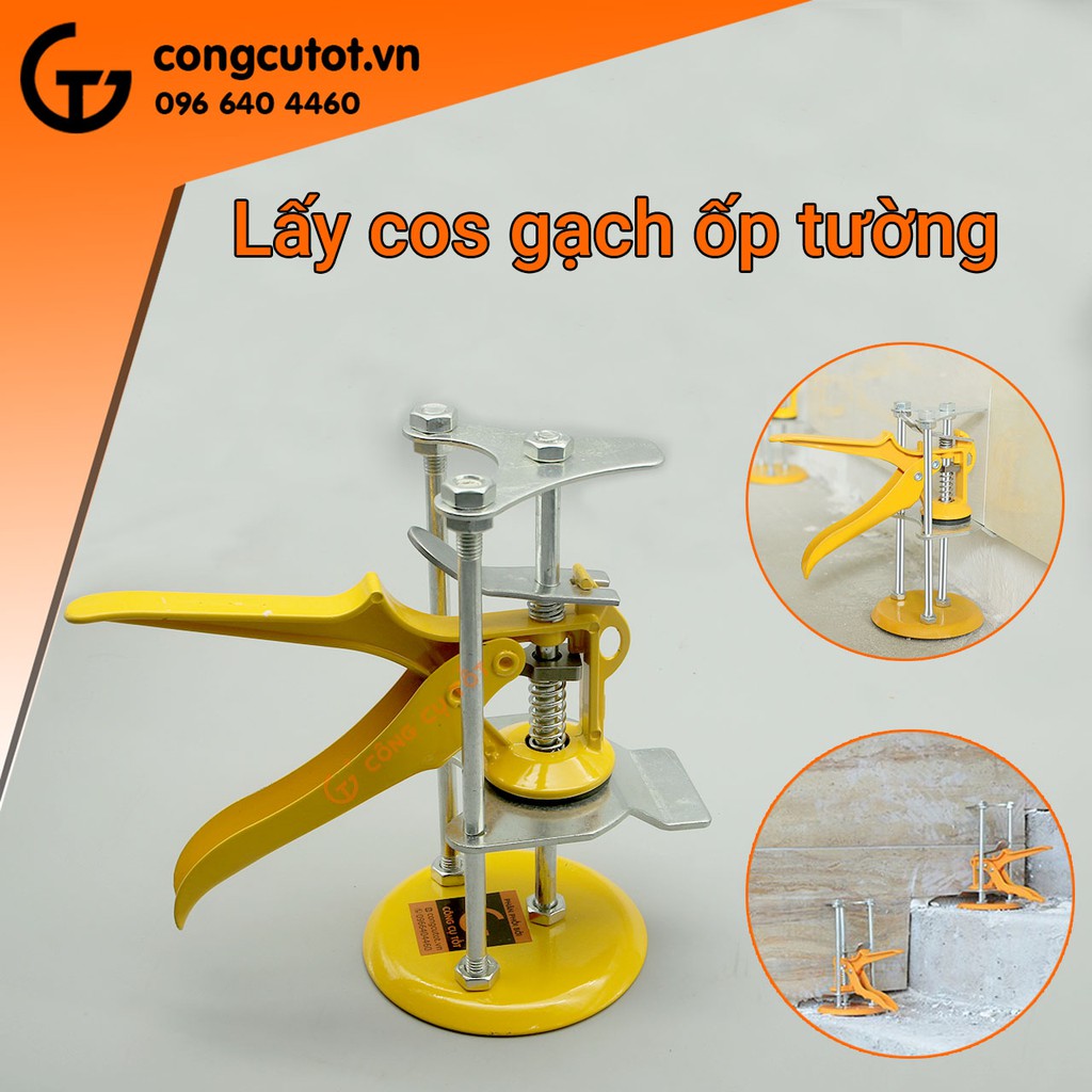 Kích kê gạch ốp tường bóp tay - Con đội gạch ốp tường 3 trụ