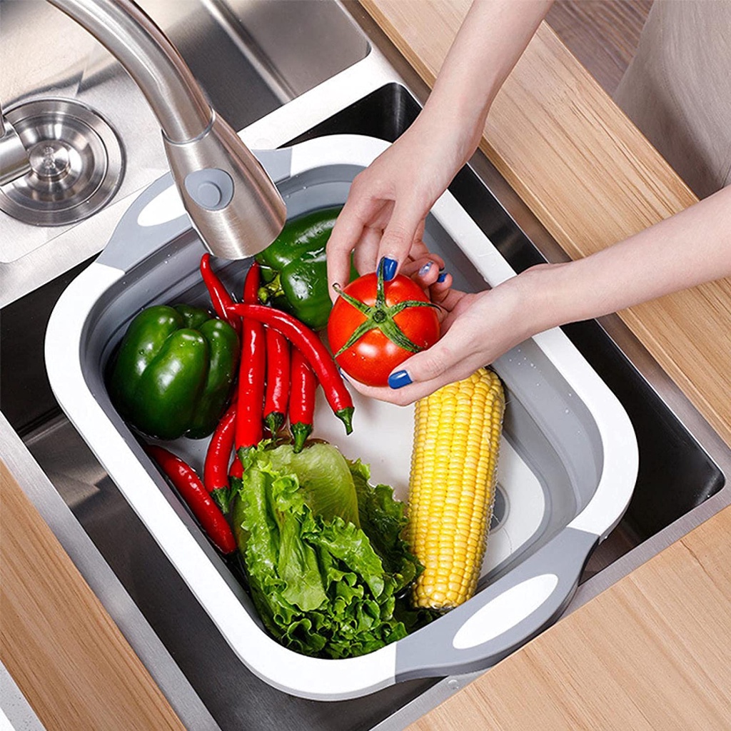 Thớt Anaeat cắt thức ăn đa năng 3 trong 1 có thể gấp gọn tiện dụng