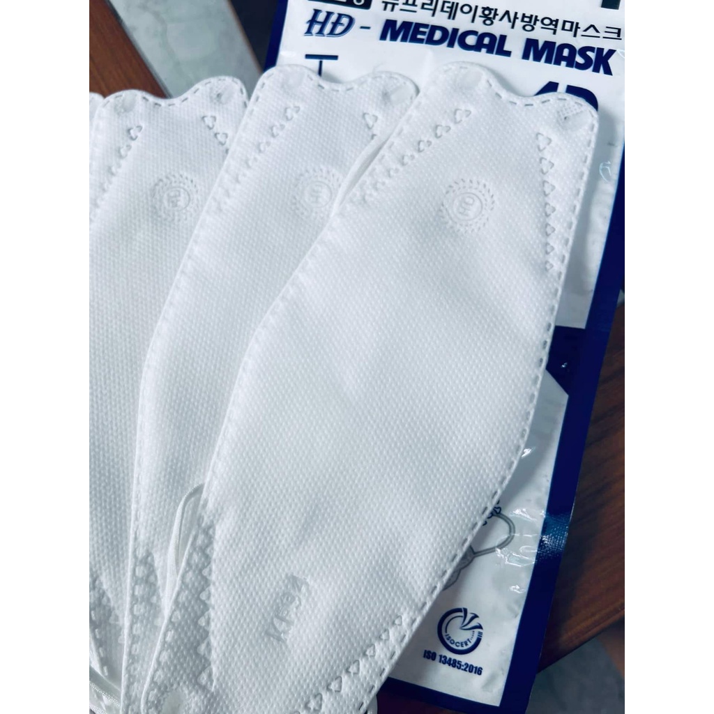 Combo khẩu trang KF94 4 lớp bảo vệ thiết kế Hàn Quốc cao cấp chống bụi mịn và kháng khuẩn tốt