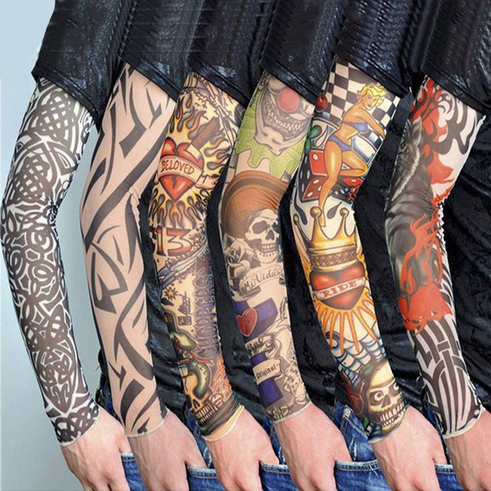 Găng Tay Chống Nắng Thoáng Khí Che Phủ Xương Cánh Tay Trái Tim Thời Trang Mùa Hè Cho Nam