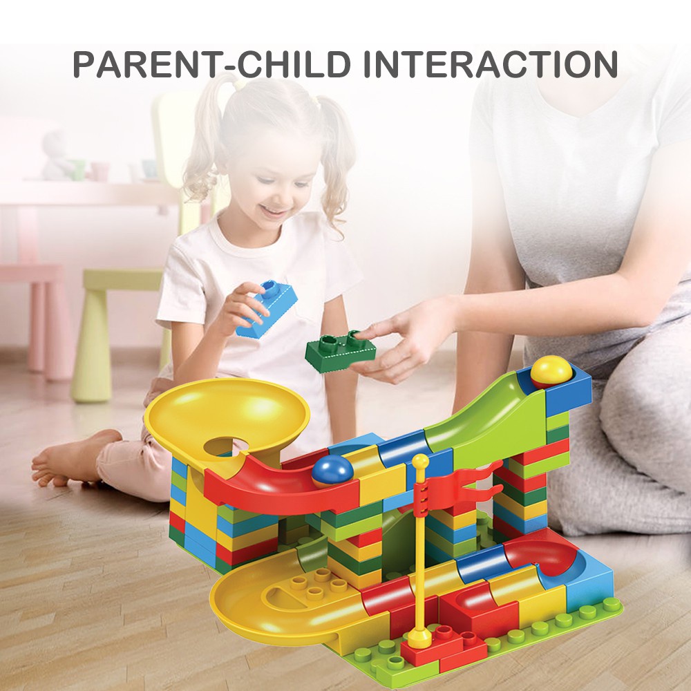 Lego Tháp Bóng Trượt 118 Chi Tiết- Lego Lăn Bi Máng Trượt- Đồ Chơi Ghép Hình Sáng Tạo