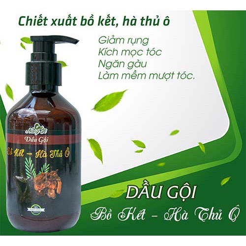 MUA 1 TẶNG 1- mua Dầu Gội Bồ Kết - Hà Thủ Ô Nàng Ơi Thiên Nhiên Việt tặng Sữa Tắm Lá Gừng