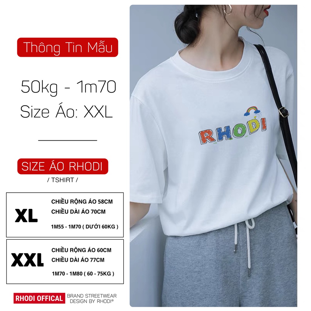 Áo thun local brand RHODI phông cổ tròn tay lỡ unisex nam nữ thế hệ genz bút chì
