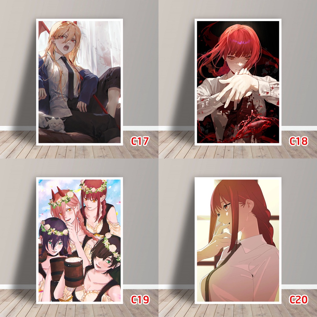 Tấm Postcard Cao Cấp Anime chainsaw man