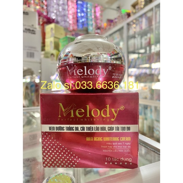 kem Melody dưỡng trắng da,cải thiện lão hóa da,giúp tái tạo da  10 tác dụng vip (hết chương trình tặng chai serum) 35g